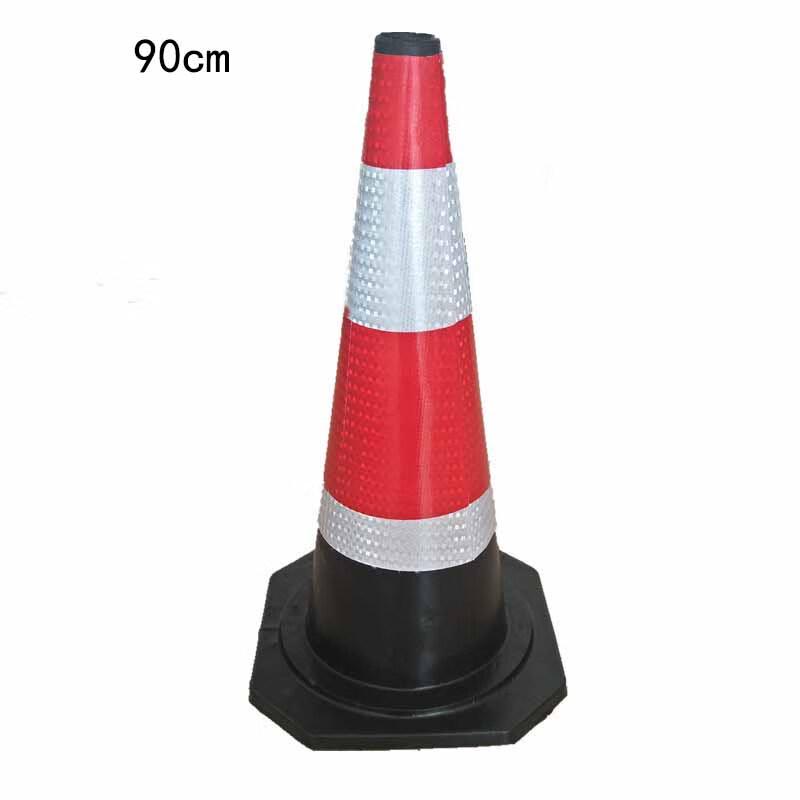 90cm Reflective Rubber Traffic Cone