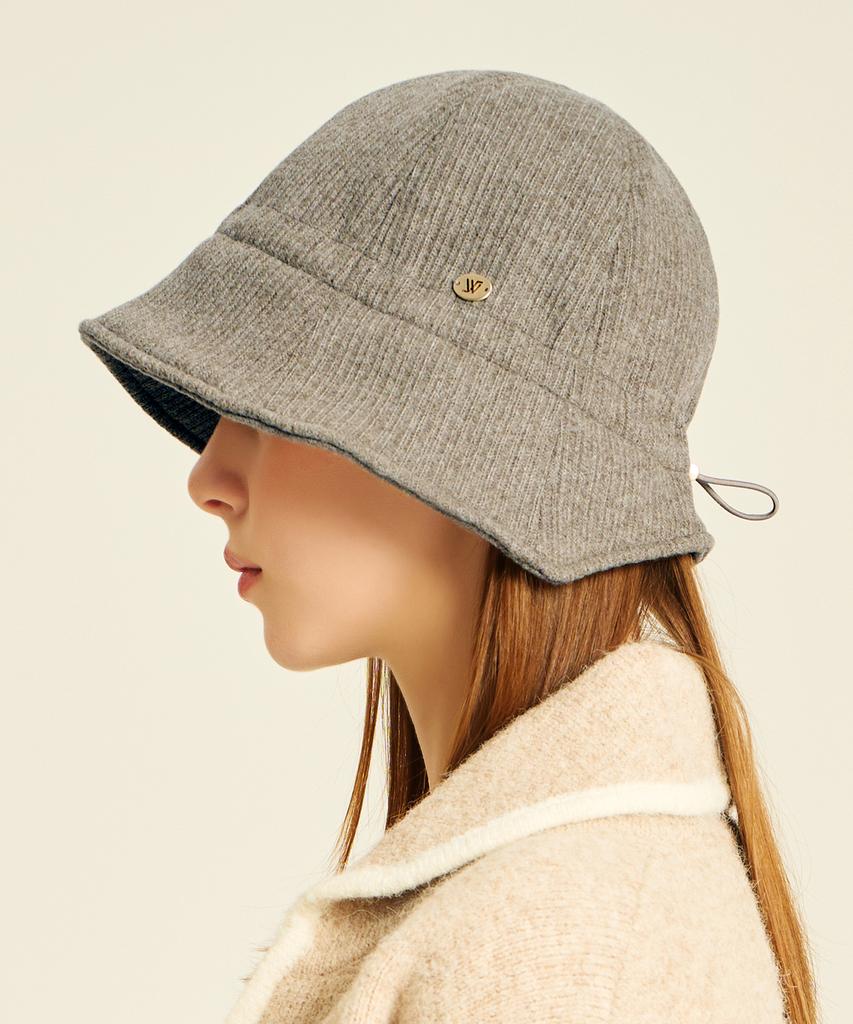 Hwaiteusaenjeu Knit String Bonnet Hat Merimon (6 Colors)