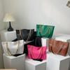 Summer New Solid Color Fashion Version Women's Shoulder Bag Casual Underarm Tote Bag Simple Portable Women's Bag