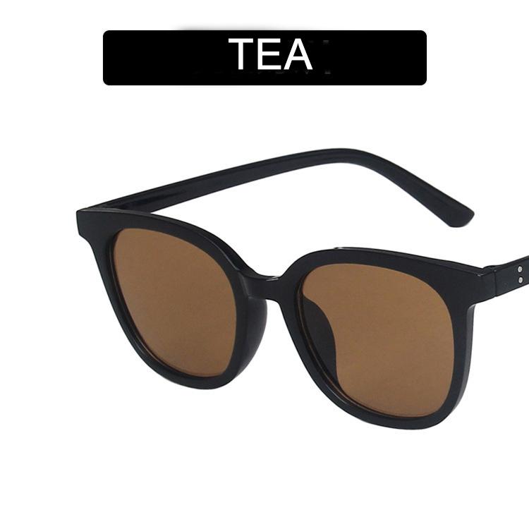 

Square Cat-Eye Sunglasses Ladies New Brown Small Red Book Sunglasses Travel Street Photography Sunglasses Other