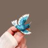 Hummingbird Brooch Flying Bird Lapel Pin Artistic Bird Brooch Accessory for Women Shirts Coats Sweaters Hummingbird Lovers