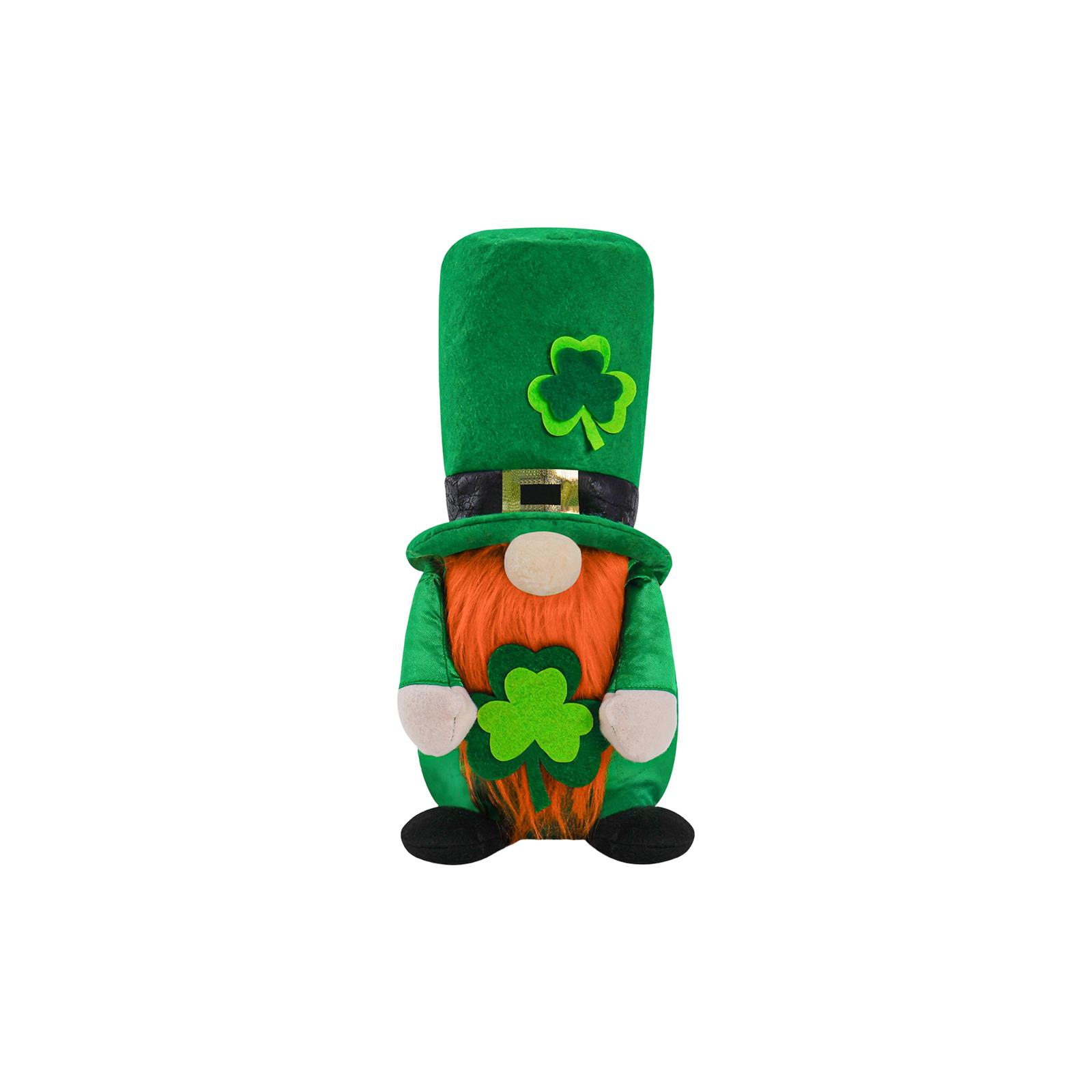 

St. Patrick s Day Green Gnome Plush Decorations - Irish Gnomes For Home Tabletop Decor One Size