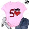 Hello Birthday TShirt for Women Clothing th Print TShirts Clothes Short Sleeve Tees Birthday Girls Party Tshirt Tops