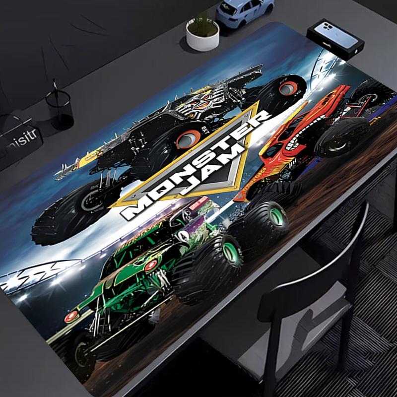 Monster Jam Mouse Pad - Non-Slip Rubber Base, Smooth Surface for Work,Gaming,Office,And Home Use, Desk Mouse Pad