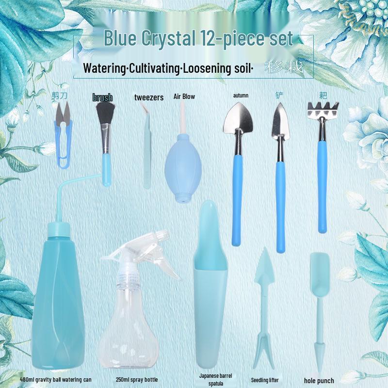 Succulent Planting Tool Set: Gardening Supplies & Bonsai Tools with Watering Can
