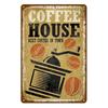 Vintage Coffee Bar Metal Tin Signs Decor Wall Art Sign Posters Wall Decoration Coffee Plaque Sign Cafe