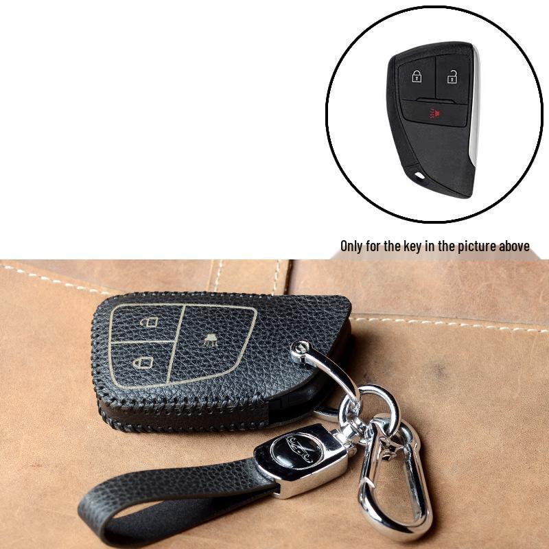Premium Genuine Cowhide Key Case for Buick Envision: Secure Buckle Set