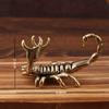 Brass Ornament Horizontal Wealth Pen Holder Scorpion Living Room Desktop Office Desk Home Decoration Gift Copper Craft Ornament