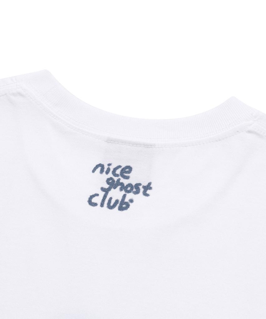 NICEGHOSTCLUB Spray Print Tee_White(Ng2Emut508A)