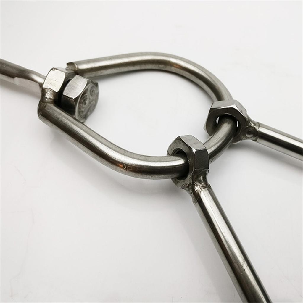 2x Stainless Steel Meat Hook Poultry Double Hooks 34cm Long