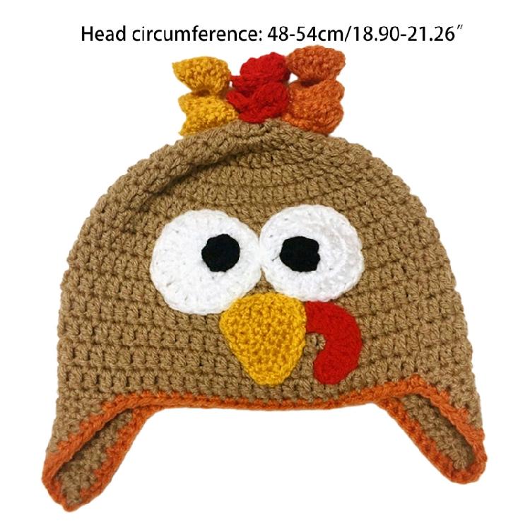 Children Turkey Hat Thanksgiving Kawaii Turkey Hat School Activity Cap Halloween