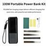 PD100W DIY pouzdro na nabíječku baterií Rychlé nabíjení pro 4 ks 21700 polymerových 20000mA baterií Power banka Box pro Macbook Vyžaduje pájení
