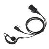 G Shape Earpiece Headset Fit for Kenwood TK 2100 TK 3207 2 Way Radio Earpiece with Push to Talk Key Mic 2 Pin