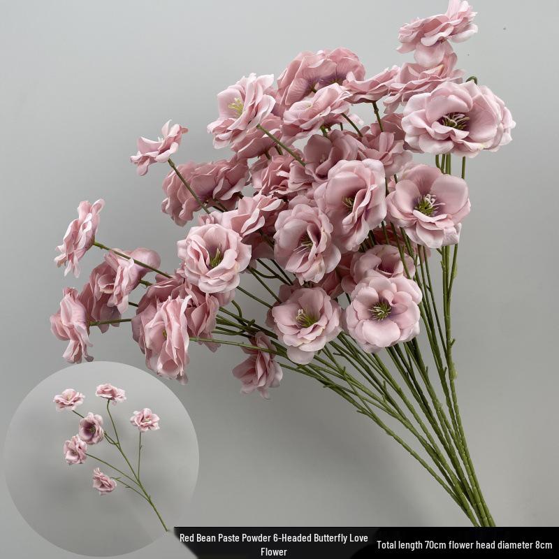 Wedding Pink Series Peony and Rose Artificial Flowers for Decorations