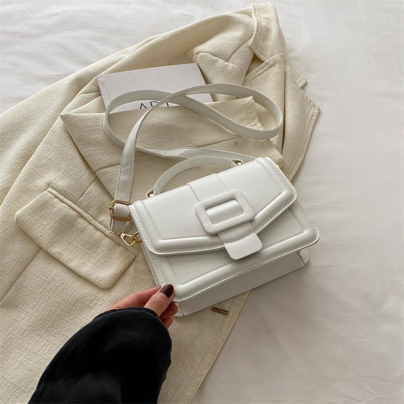 Chic Minimalist Summer Crossbody Small Bag For Women In Black Green White And Rose Pink