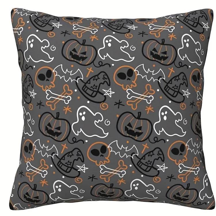 Halloween Pillowcases: Ghosts, Pumpkins, Spiders & More! Sofa Cushion Cover Holiday Party Decoration Gift