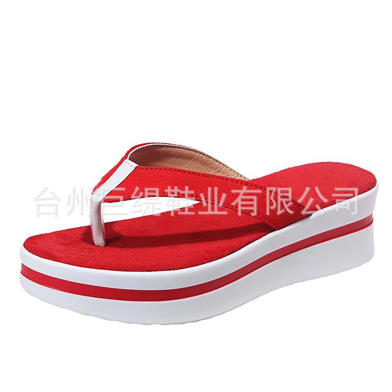 Giant Ti Large Size Women's Shoes 2025 Spot 2021 Summer Foreign Trade Women's Shoes Flip-flops Women's Platform Sandals 43