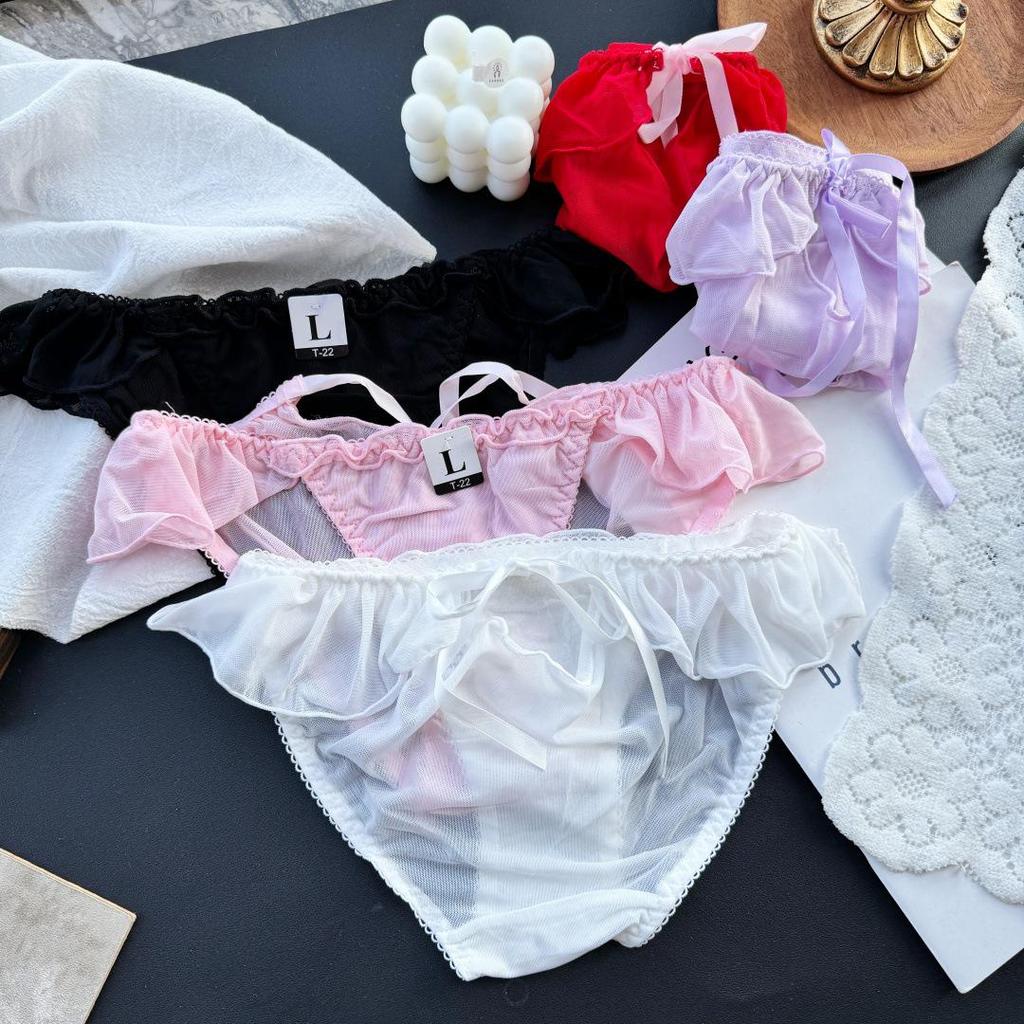 Clearance Ice Silk Lace Low-Rise Women's Panties