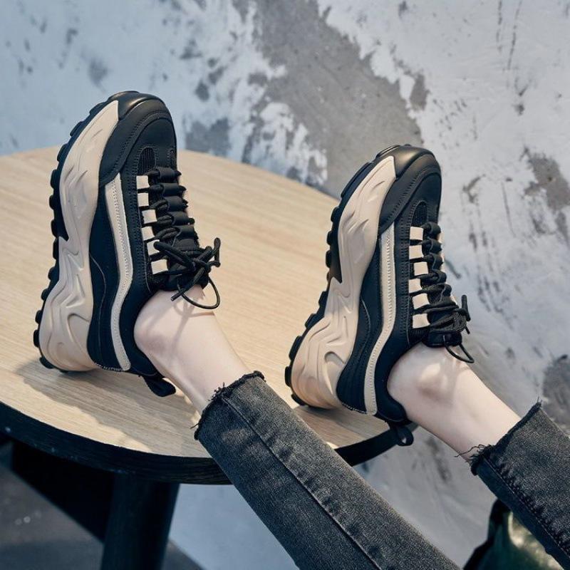 Fried Street Dad Shoes Women's Ins Trendy Spring New Muffin Shoes Casual Platform Sneaker