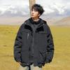 Down Jacket Men's Winter New Detachable Jacket White Duck Down Thickened Warm Loose Jacket Jacket for Men