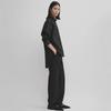 Siyuan 25 Early Spring Light Luxury High-Count Cotton Solid Color Long-Sleeve Silhouette Shirt for Women