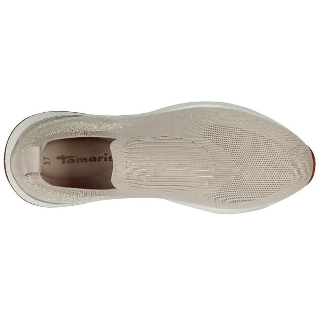 Женские слипоны Tamaris Sneaker бежевые 25020000