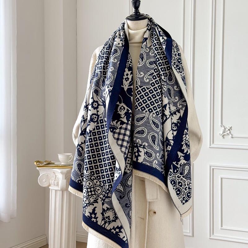 

Three Dolphins ME Paisley Pattern Faux Cashmere Shawl Scarf