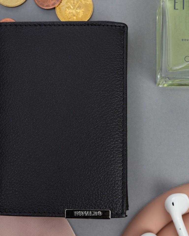 Men's Leather Wallet N4-PDM-RON-BP-9106 Black