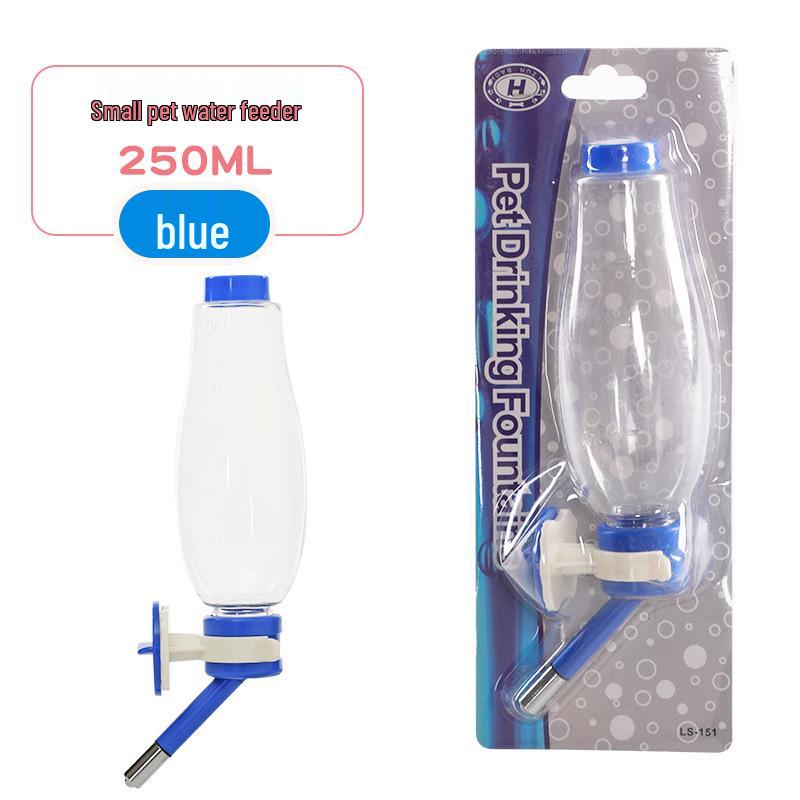 

Подвесной диспенсер для воды для домашних животных с роликовым шариком для собак, шиншилл и кроликов New 250ML