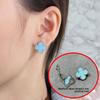 High Quality Four-leaf Clover Earring Buckle White Mother-of-pearl Earrings Red Chalcedony Black Agate Earrings