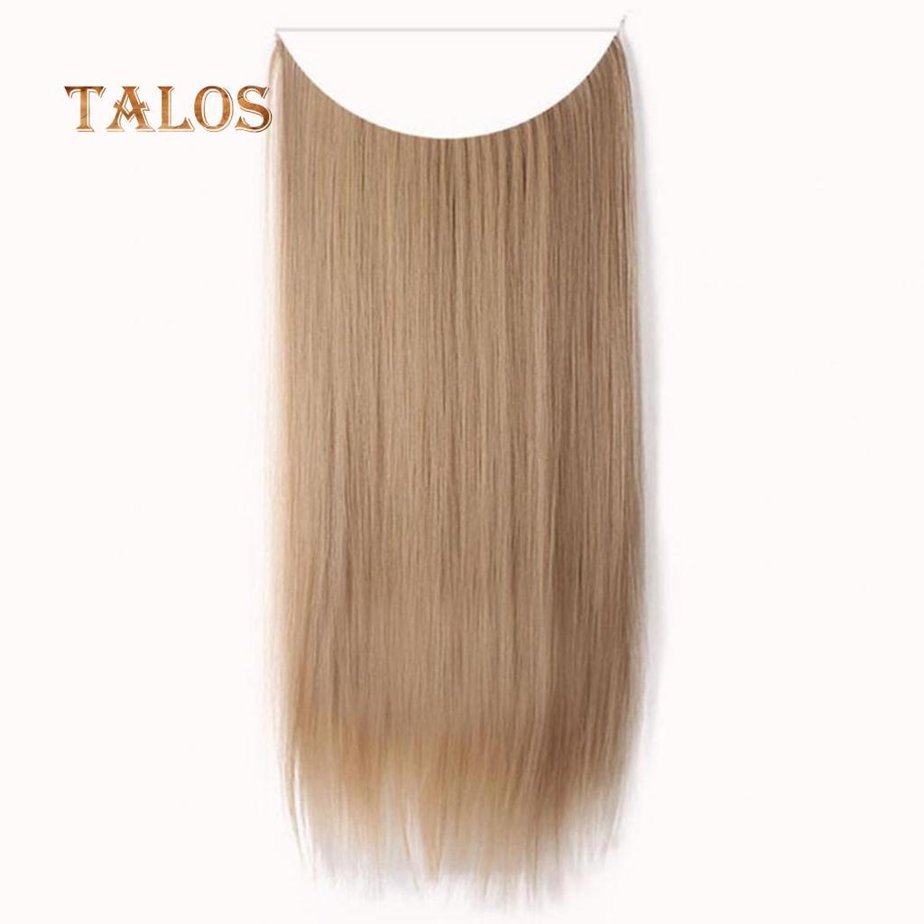 TBH Women Long Straight Curly Wig Full Head Hairpiece Clip Hair Extensions