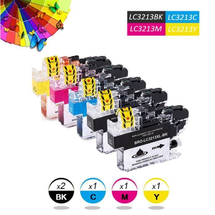 Cartouches d'encre Brother LC3213 - Pack de 5 - Multi-couleurs