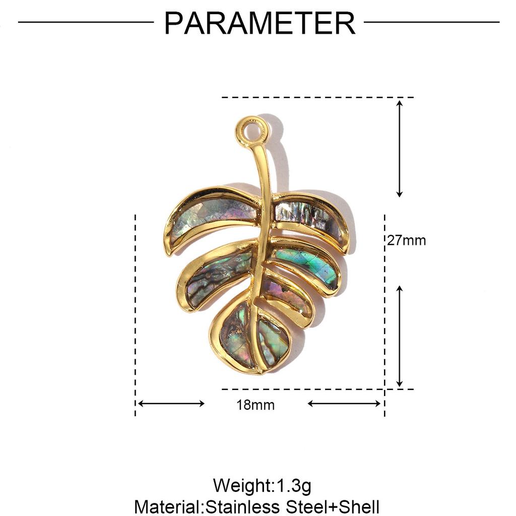 3pcs/Lot Stainless Steel Enamel Palm Flip Flop Shell Diy Charm Women Watermelon Strawberry Necklace Pendant Summer Ocean Jewelry
