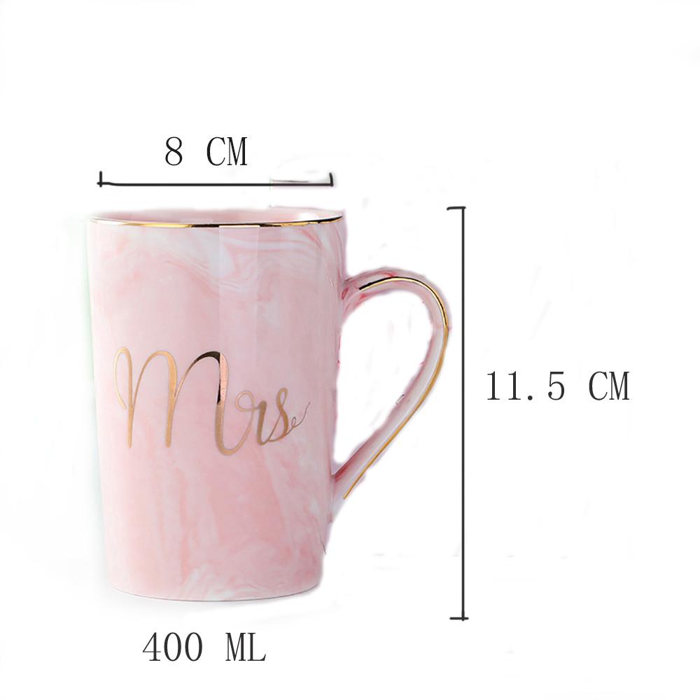 

Мраморная кружка для кофе с простой керамикой, термостойкая для горячей воды, молока, кофе, чая, завтрака, подарка, питьевых принадлежностей розовый