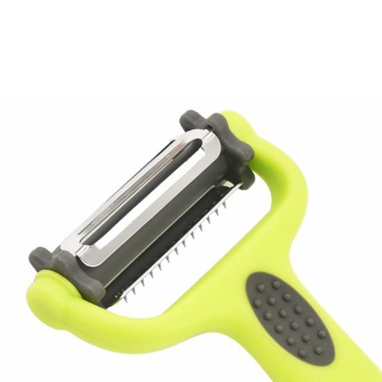 3 in 1 Swivel Vegetable Peeler, Rotating Stainless Steel Fruit Cutter, Multifunctional Kitchen Tool for Potato Apples Carrot