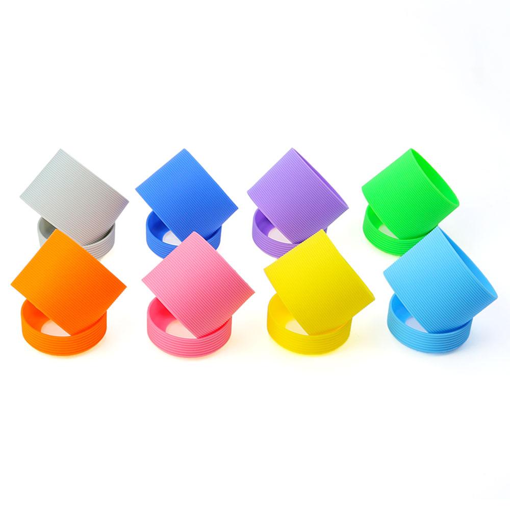 Silicone World 2pcs/set 6.0CM Threaded Silicone Cup Bottom Cover 60MM Heat Insulated Cup Cover Cup Bottom Coaster Cup Sleeve