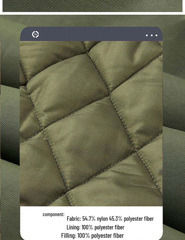 Chaqueta de Algodón Acolchada MA-1 para Hombre para Otoño/Invierno, Abrigo de Vuelo con Cuello de Béisbol