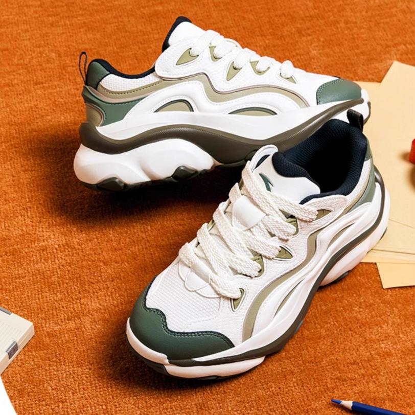 Anta Cute Claw Shoes Comfortable Versatile Non-Slip Wear-Resistant Low-Top Casual Shoes Women sneaker White Green 122518880R-3