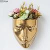 Silent Human Face Ceramic Vase Creative Wall-mounted Vase Table Decoration Plant Pots Flower Arrangement Room Aesthetic Decor