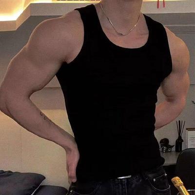 Colete Esportivo Masculino de Verão com Secagem Rápida: Corte Slim, Sem Mangas, Elástico, Colete Fitness Respirável