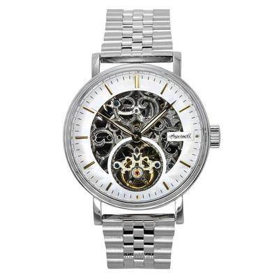 La Montre Homme Charles Acier Inoxydable Argent Cadran Squelette Automatique I05803B