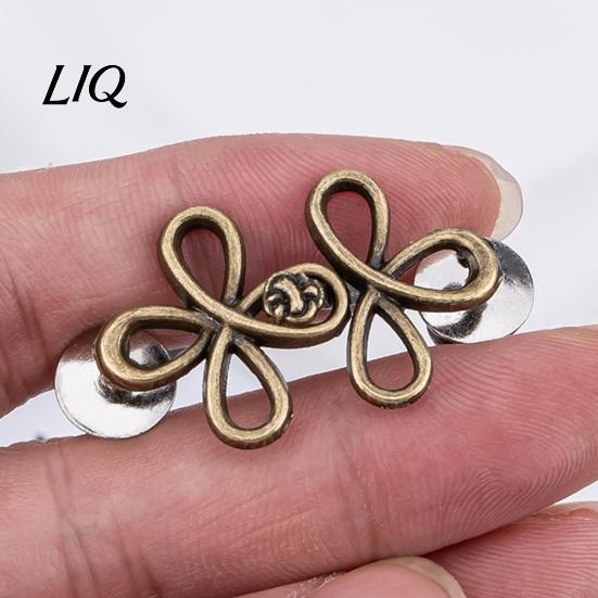 Loose Pants Waist Tightener Six-Leaf Button, Detachable Jeans Button Pin, Adjuster No Sewing Required Buckle Clothing Accessories Nail