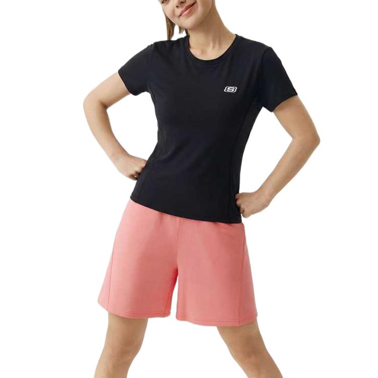 Skechers Pullover Slim Fit Breathable Regular T-Shirt Women Tops L226W136-0018