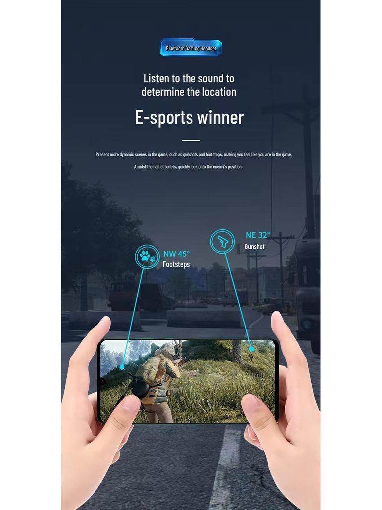 X15 Wireless Dual-Ear Gaming Bluetooth Headphones – Low Latency, Sport Touch, Digital Display