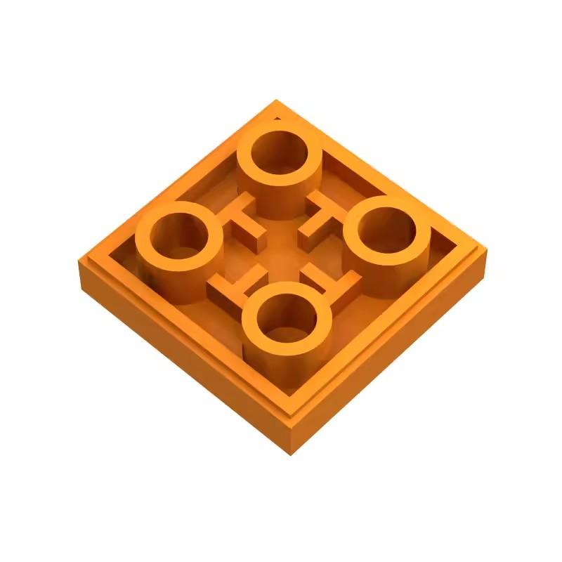 100pcs MOC Compatible Assembles Particles 11203 Tile Modified 2 x 2 Inverted Building Blocks Parts DIY Enlighten Block Bricks