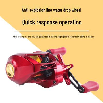 Black Metal Anti-Explosion Water Drop Fishing Reel for Long-Distance Casting