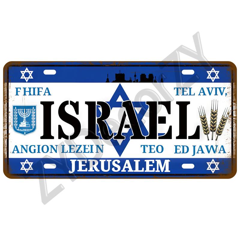 Retro Tinplates Plate Landmark Country Metal Sign Plaque Metal Vintage Tin Sign Home Decor For Man Cave Bar Pub Club Decoration