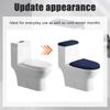 2Pcs/Set Thickened Toilet Seat Cover Solid Color WC Cover Toilet Dust Cover  Home Bathroom