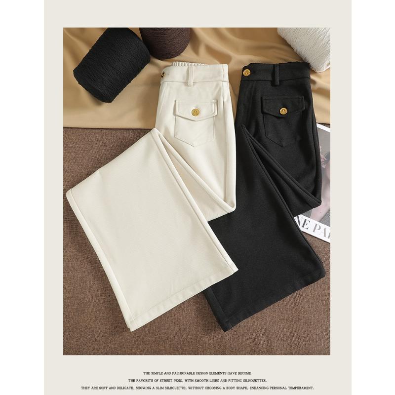 DIMANAF 2025 Autumn Winter Plus Size Women Pants Office Lady Long Pants Oversized Loose Casual Bottoms
