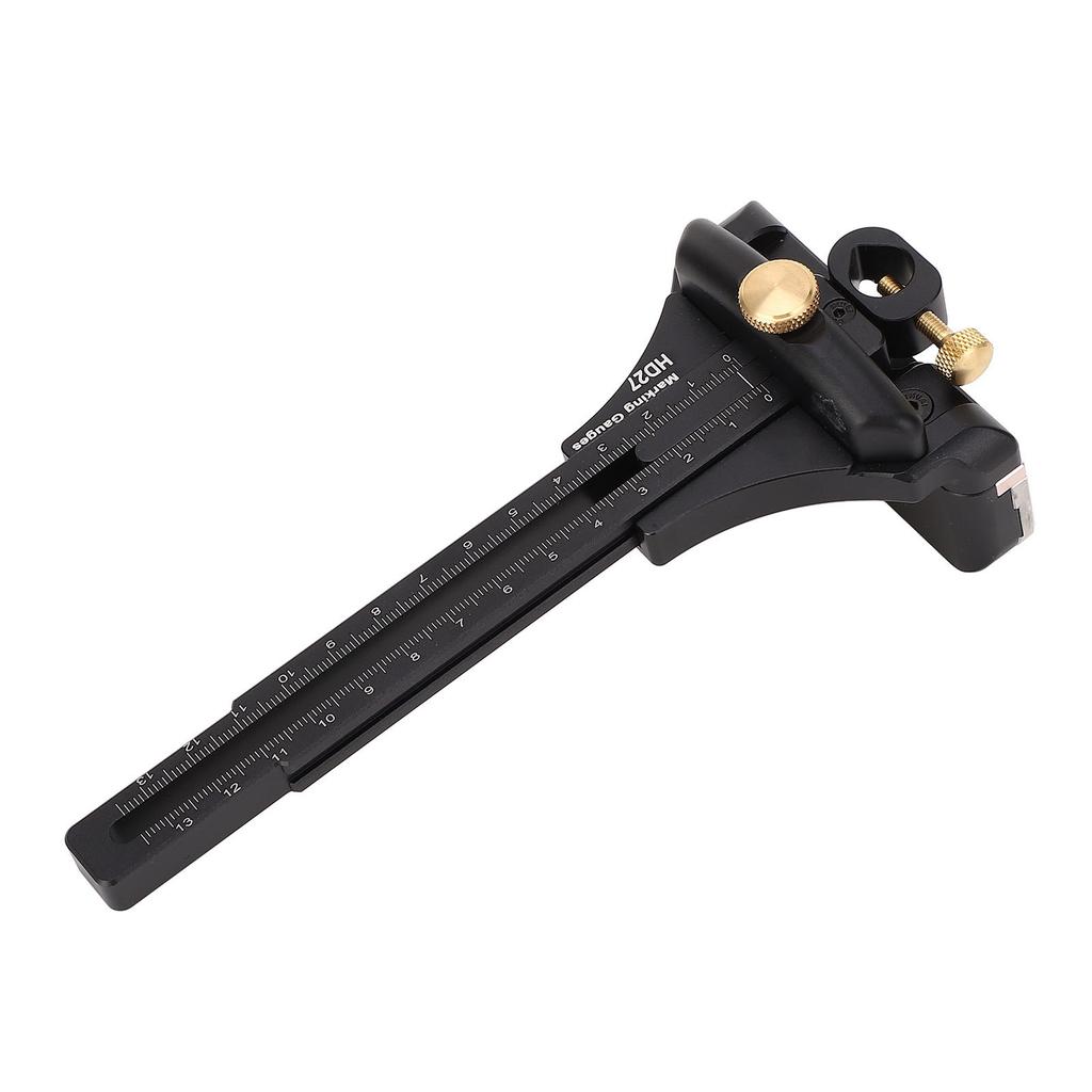 Woodworking Marking Gauge Metric Imperial Scale Aluminum Alloy Multifunctional Wood Scribe Tool